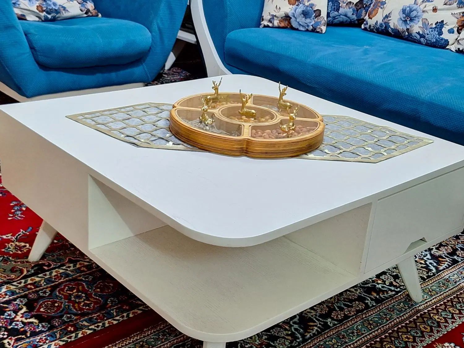 میز جلو مبلی و۲تا عسلی|مبلمان خانگی و میز عسلی|تهران, عباسی|دیوار
