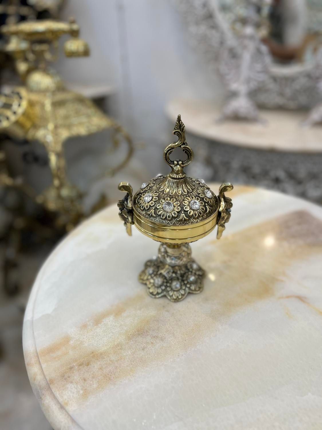 قندان رومیزی برنز برنزی|صنایع دستی و سایر لوازم تزئینی|کرج, المهدی|دیوار