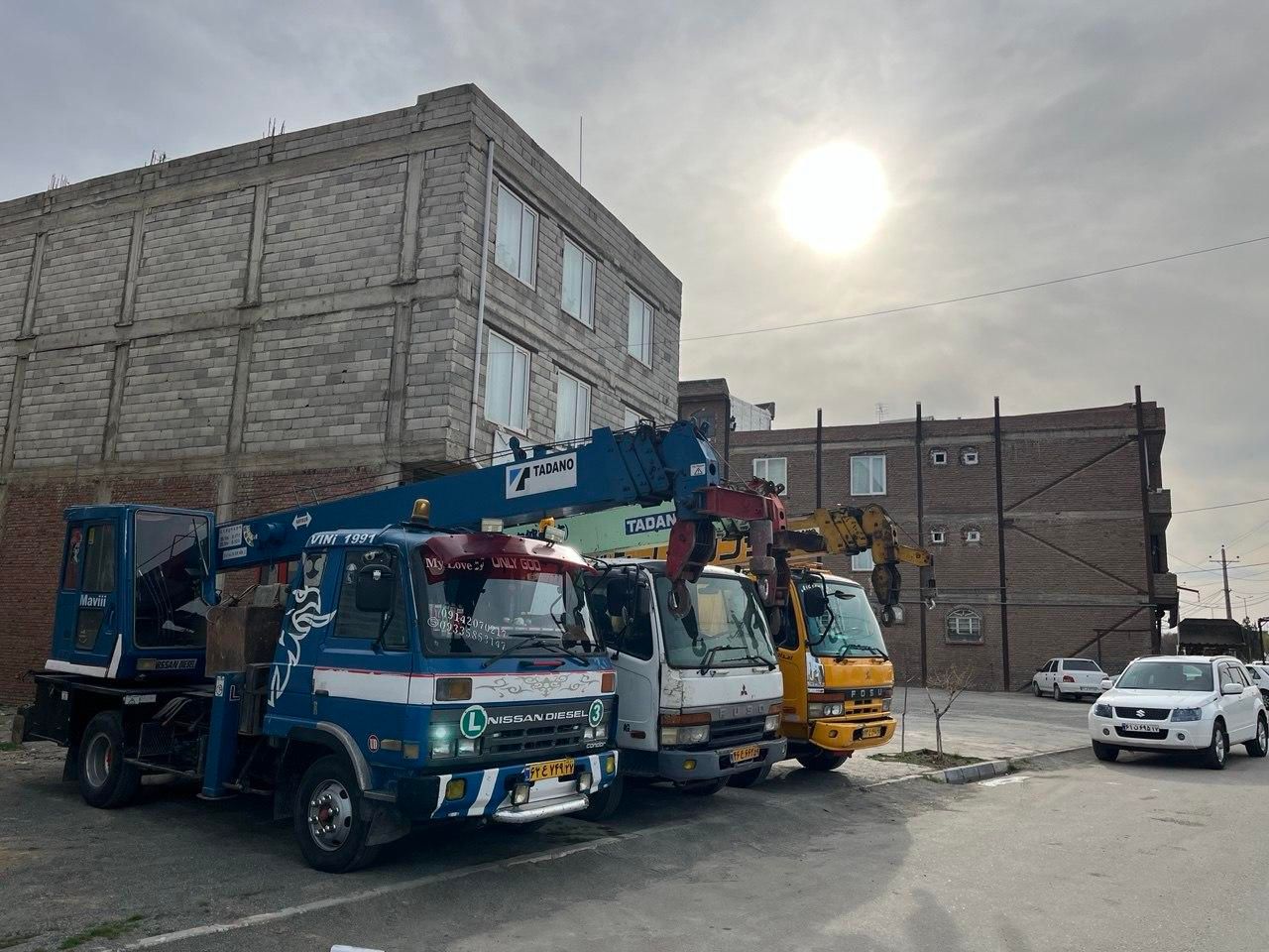 جرثقیل ۷تنی وکفی ۵تنی آماده ارائه خدمات|خدمات حمل و نقل|نقده, |دیوار