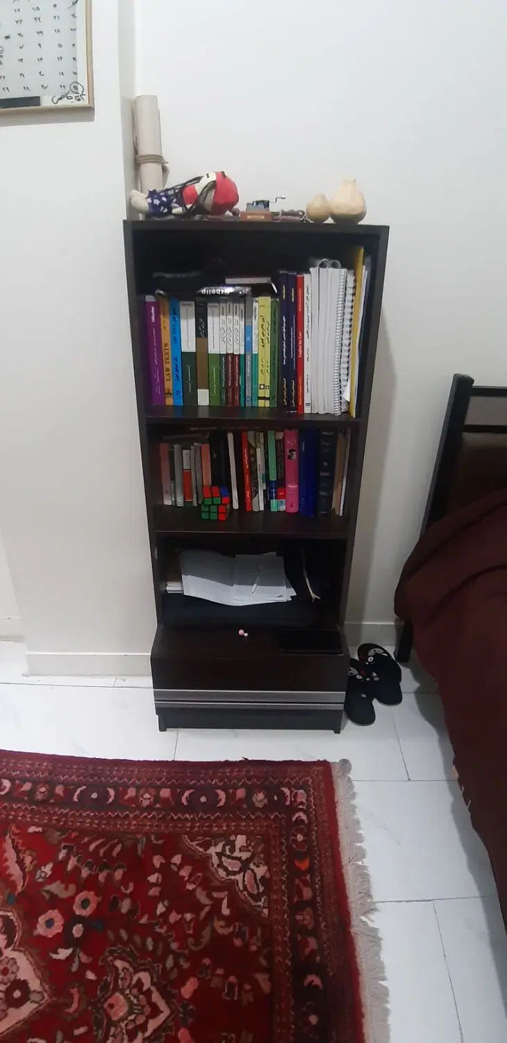 کتابخانه|کتابخانه، شلف، قفسه‌های دیواری|تهران, سازمان برنامه جنوبی|دیوار