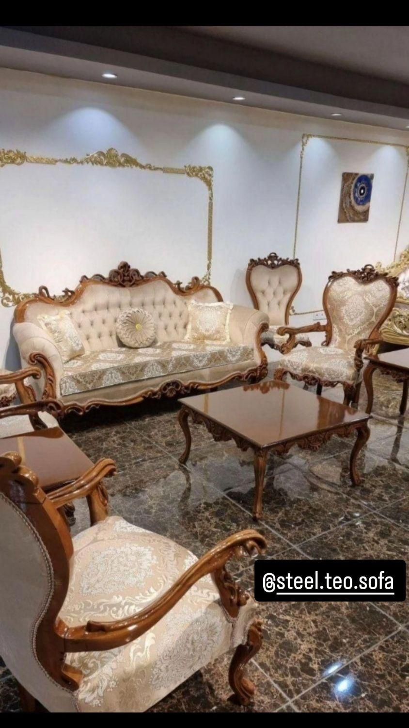مبل استیل وکلاسیک مدل افسون|مبلمان خانگی و میز عسلی|مشکین‌دشت, |دیوار