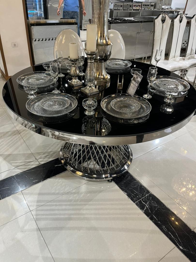 میز گرد فلزی تالاری/رستورانی مدل صلاله|عمده‌فروشی|مشهد, جنت|دیوار