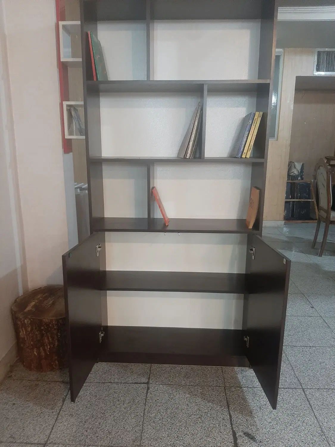 کتابخانه درب دار30×90×190|کتابخانه، شلف، قفسه‌های دیواری|تهران, اوقاف|دیوار