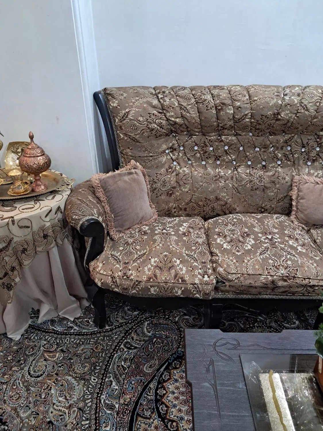 بوفه وساعت ایستاده  ومبل۷نفره میوه خوری برنز|بوفه، ویترین، کنسول|تهران, وصفنارد|دیوار