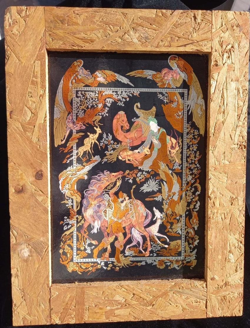 تابلو ضامن آهو|تابلو، نقاشی، عکس|رشت, استادسرا|دیوار