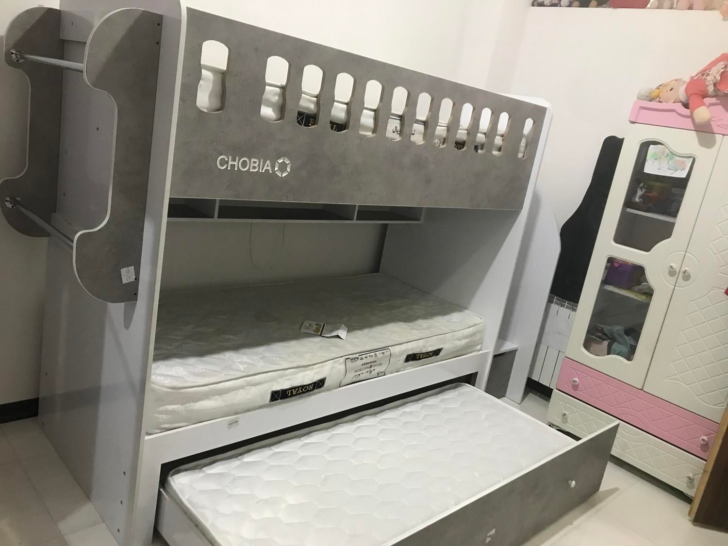 تخت خواب دوطبقه مدل چوبیا|تخت و سرویس خواب|کرمان, |دیوار