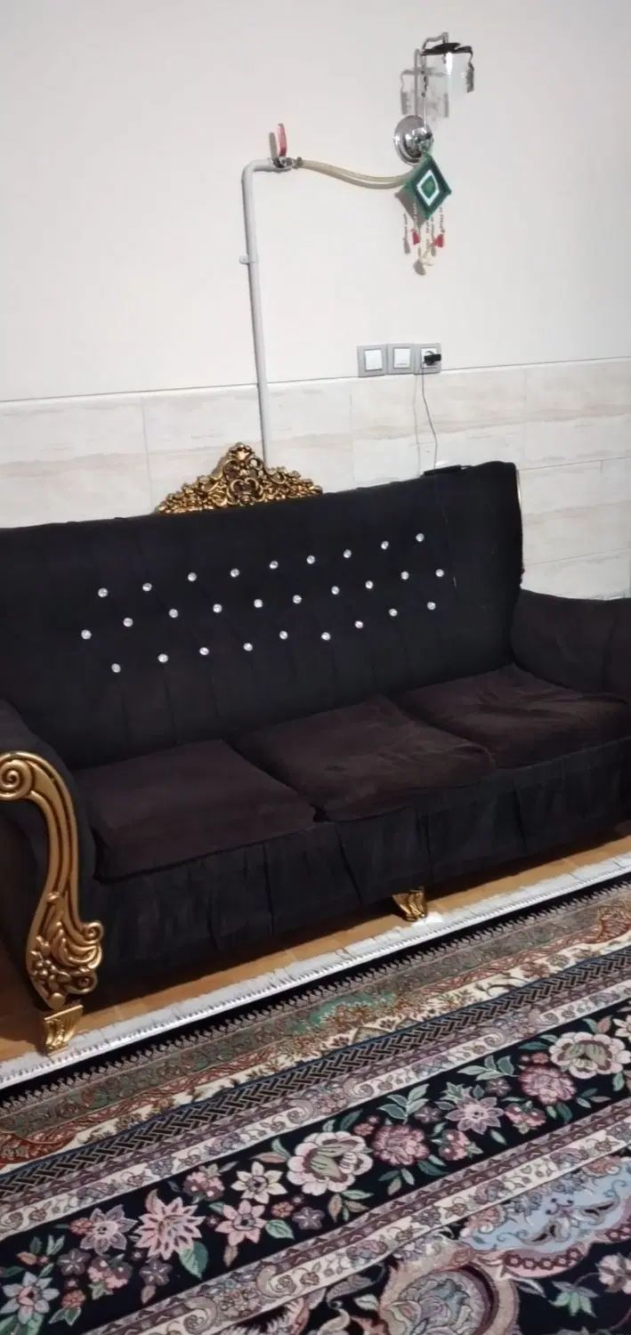 مبل 7نفره بامیزوسطوعسلی تمیز بدون پارگی شکسته ای|مبلمان خانگی و میز عسلی|قرچک, باقرآباد|دیوار