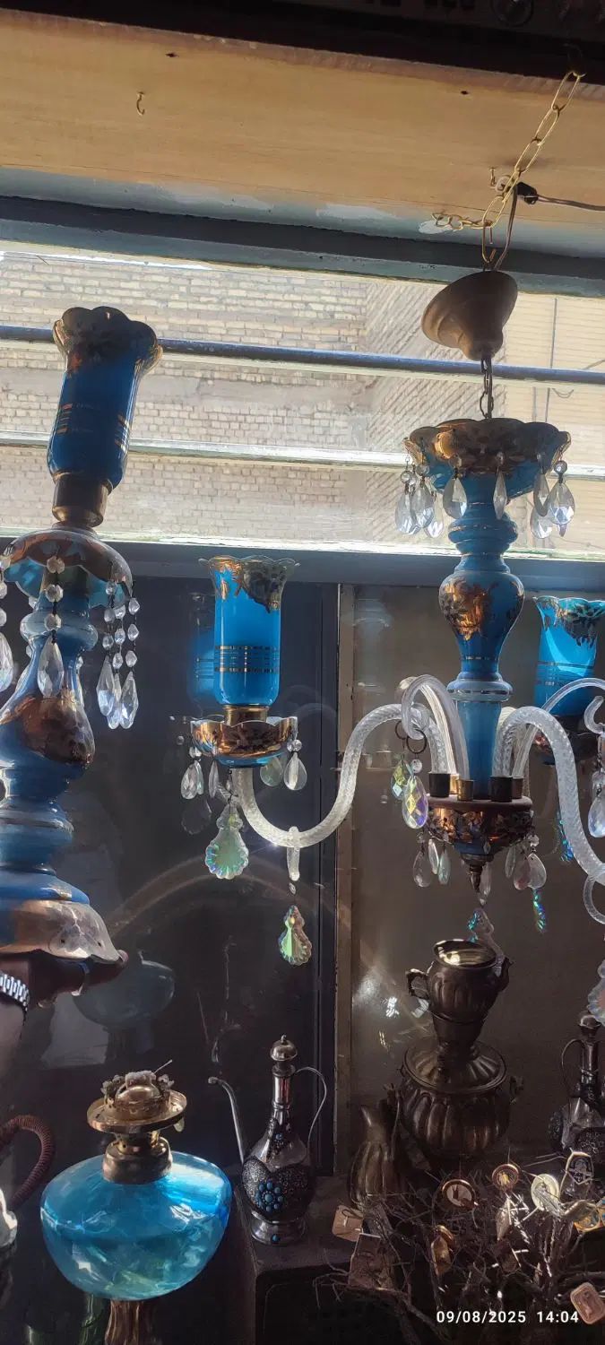 چراغولوستر آب طلای 18اعیار|لوستر و چراغ آویز|اصفهان, بیدآباد|دیوار