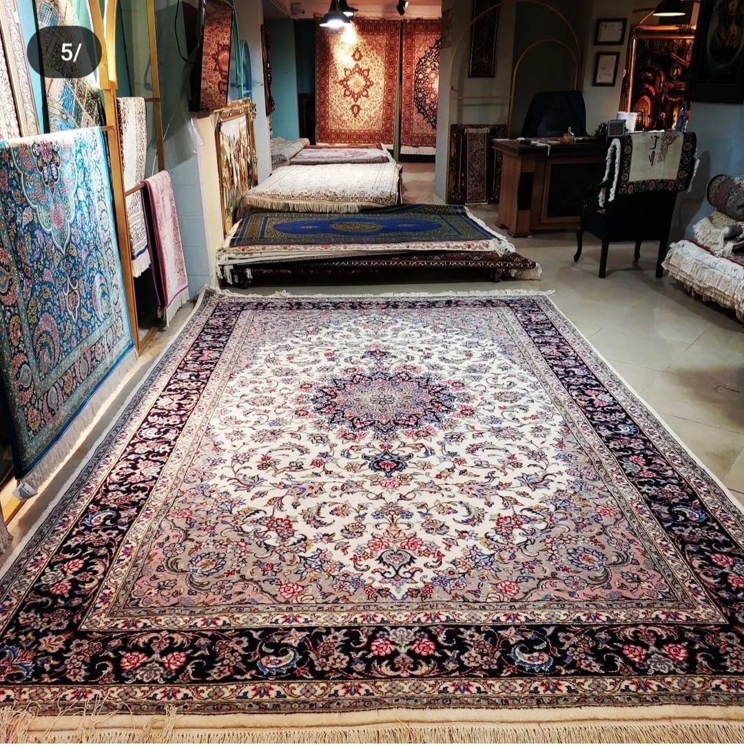 فرش دستباف یزد جفت ۹ متری ۱۵۰ ملیون تومن|فرش|مشکیندشت, |دیوار