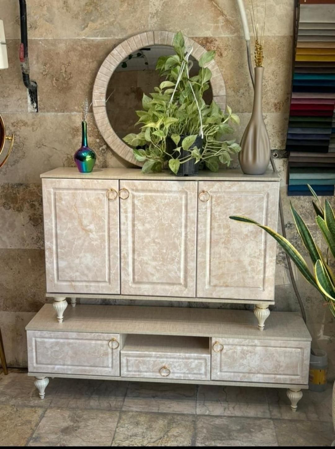 اینه و کنسول / لارا ست کامل/ اقتصادی جهیزیه|بوفه، ویترین، کنسول|تهران, شهرک ولیعصر جنوبی|دیوار