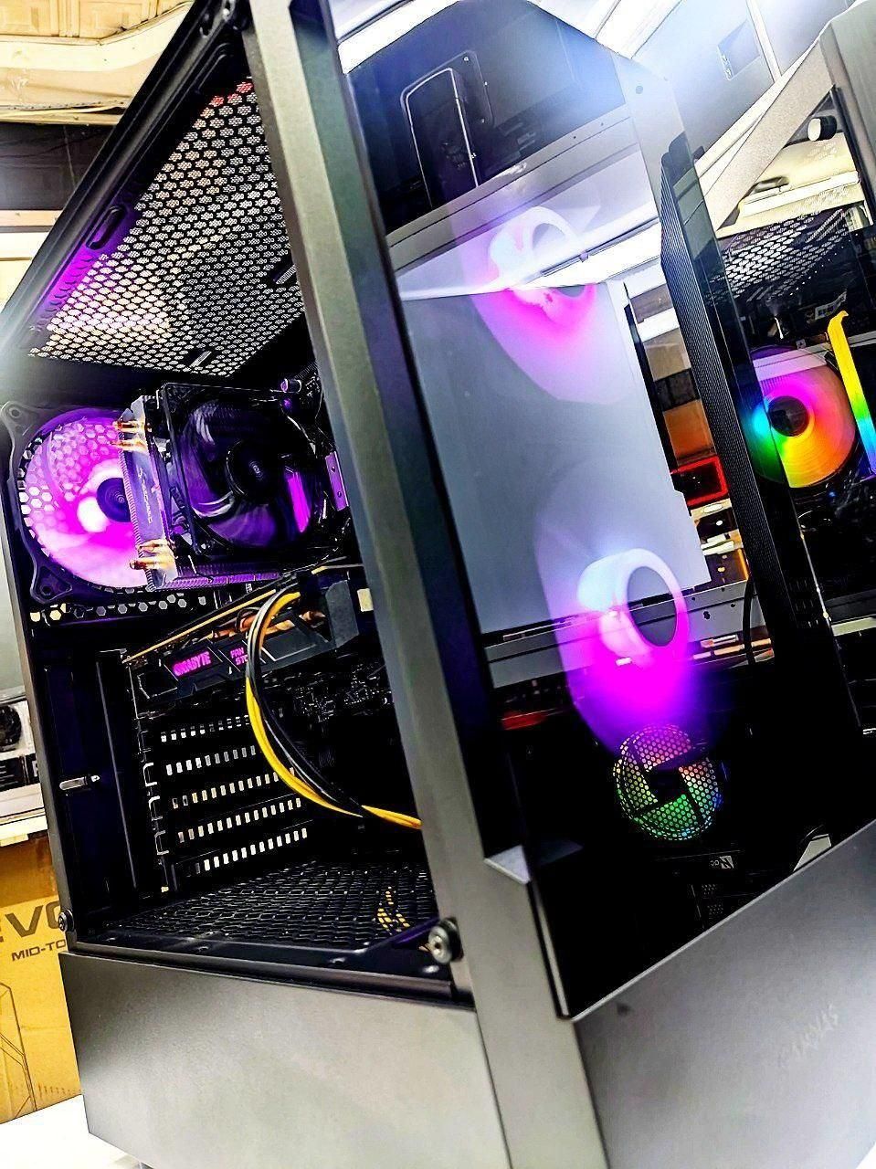 کامپیوتر گیمینگ کیس رنگی نسل 9 argb|رایانه رومیزی|اردبیل, |دیوار