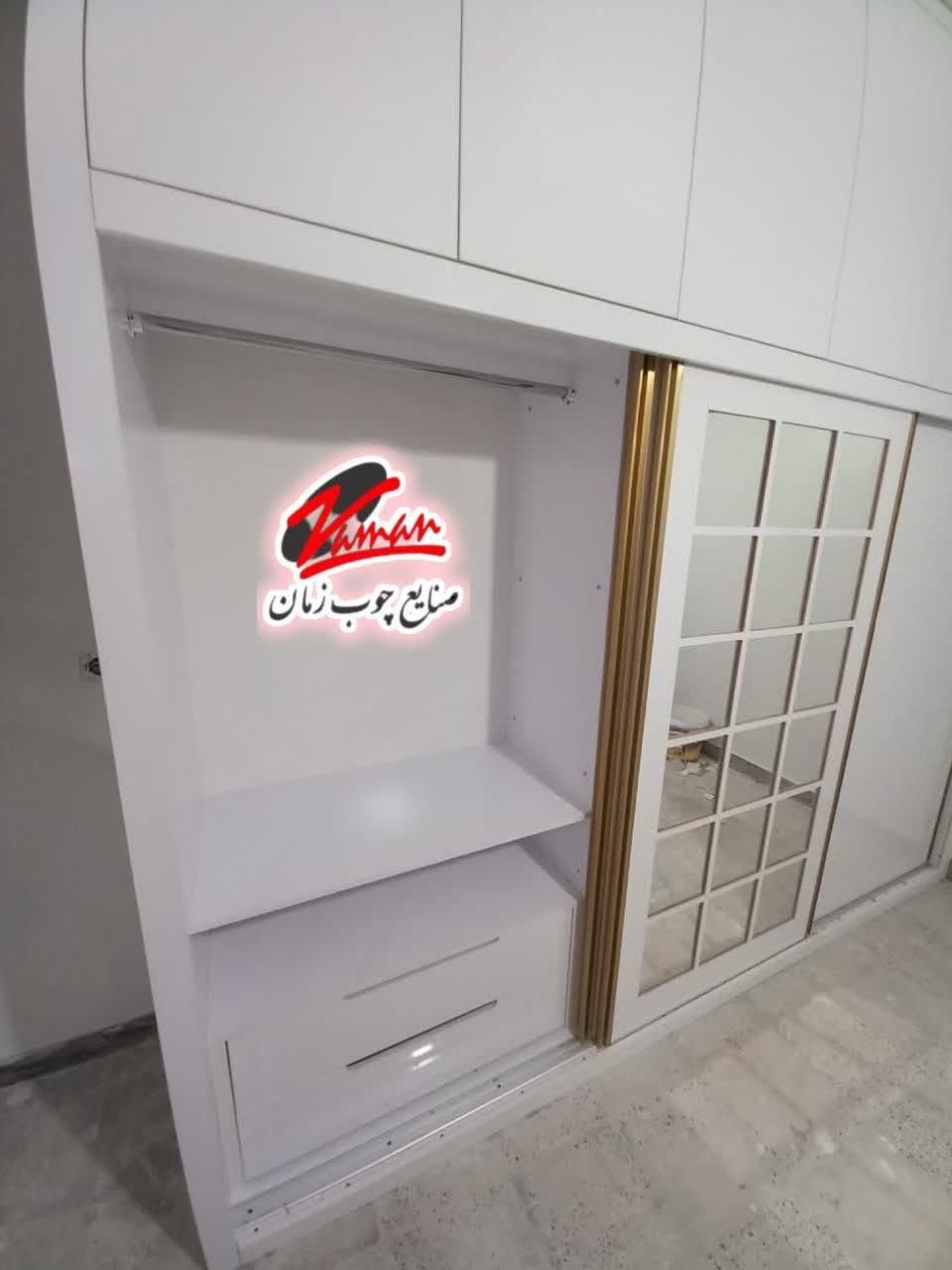 کمد دیواری ریلی سفید لوکس کد130|جاکفشی، کمد، دراور|تهران, نیروی هوایی (پیروزی)|دیوار