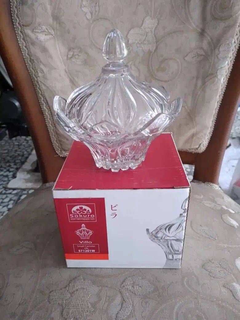 قندان بلور شکلات خوری گلدان فیروزه ای|ظروف سرو و پذیرایی|تهران, آهنگ|دیوار