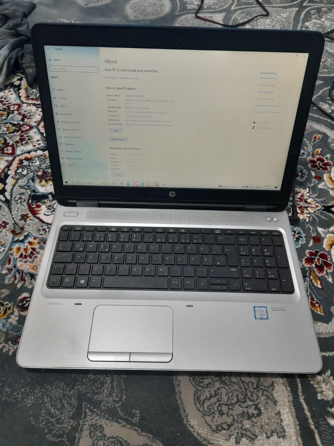 لپ تاب hp|رایانه همراه|رباط‌کریم, |دیوار