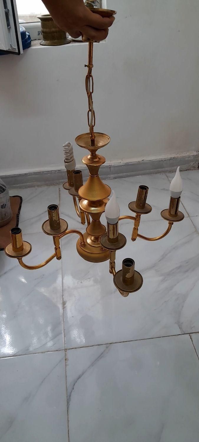 لوستر دو تا کوچک و بزرگ|لوستر و چراغ آویز|اردبیل, |دیوار