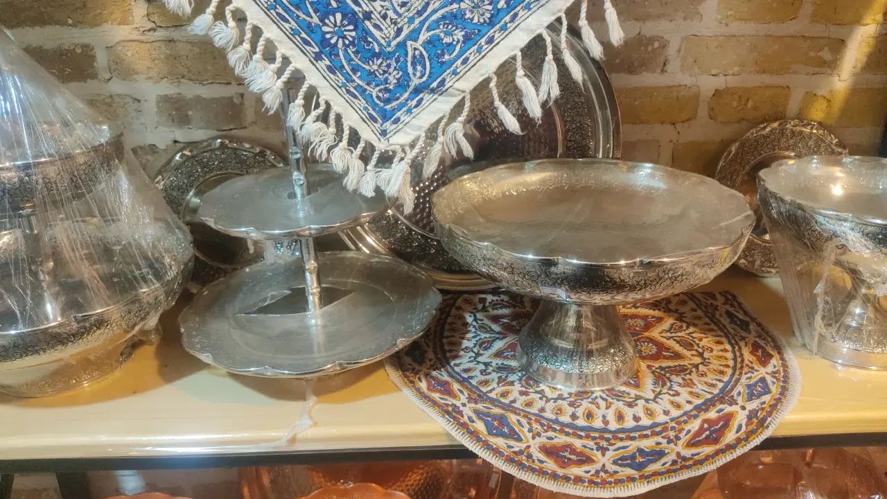 حراج واقعی ظروف مس دیبای زنجان|ظروف سرو و پذیرایی|مشهد, استاد یوسفی (شهرک غرب)|دیوار