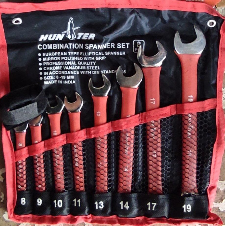 آچار یکسر رینگ ۸ و ۱۲ عددی هانتر روکشدار|ابزارآلات|کرمانشاه, |دیوار