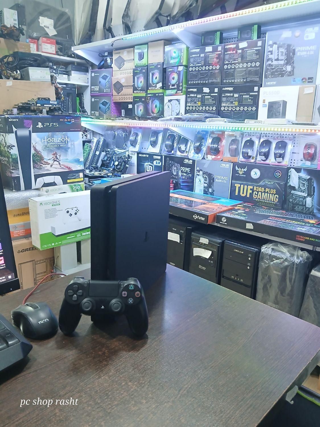 کنسول ps4 اسلیم ورژن ۹ فول گیم|کنسول، بازی ویدئویی و آنلاین|رشت, باهنر|دیوار
