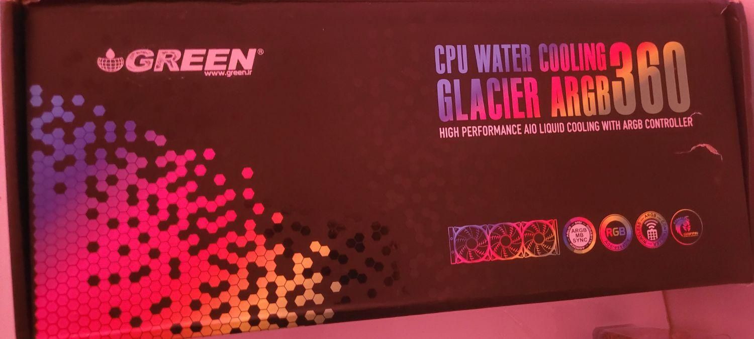خنک کننده سی پی یو سری green glacier 360 (استوک)|قطعات و لوازم جانبی رایانه|کیش, |دیوار
