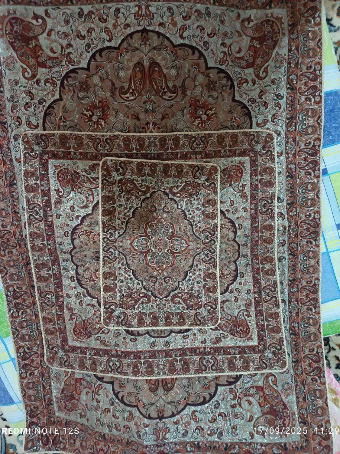 سجاده سه تکه ترمه|زیورآلات و اکسسوری|تهران, لویزان|دیوار