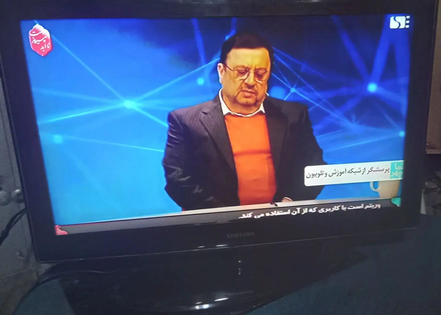تلویزیون سامسونگ ‌ ال سی دی ۳۷ اینچ در حد نو|تلویزیون و پروژکتور|رباط‌کریم, شترخوار|دیوار