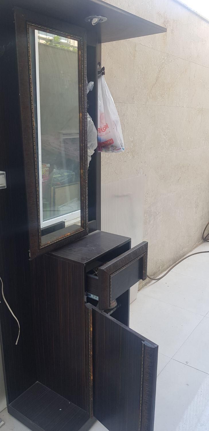 جا کفشی با اینه|جاکفشی، کمد، دراور|شیراز, تاچارا|دیوار