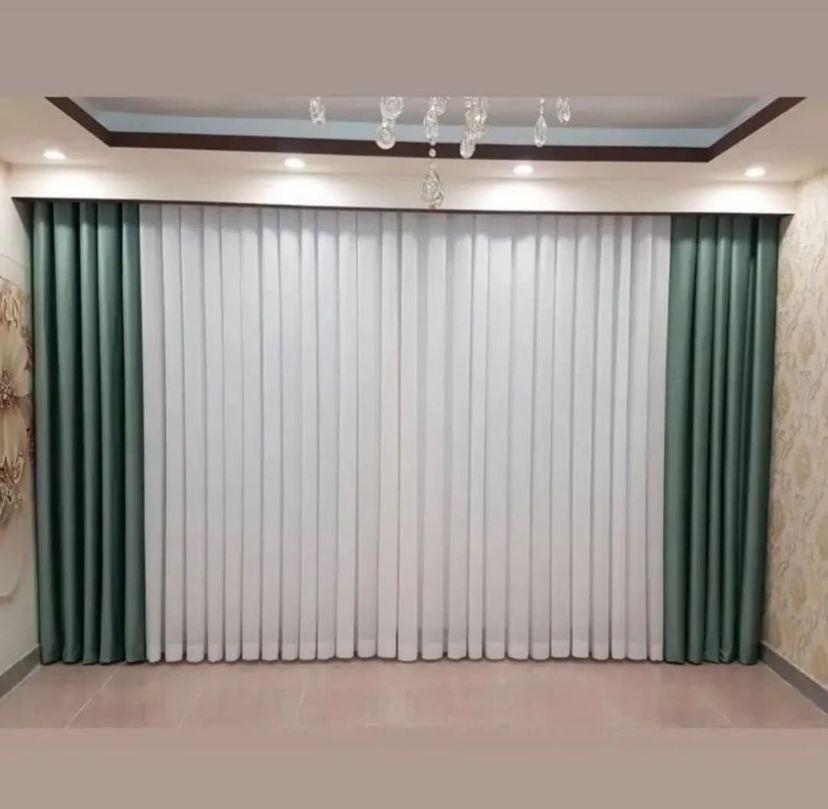 انواع پرده های توری پلیسه ای پانچی زبرا مینمال|پرده، رانر، رومیزی|اردبیل, |دیوار