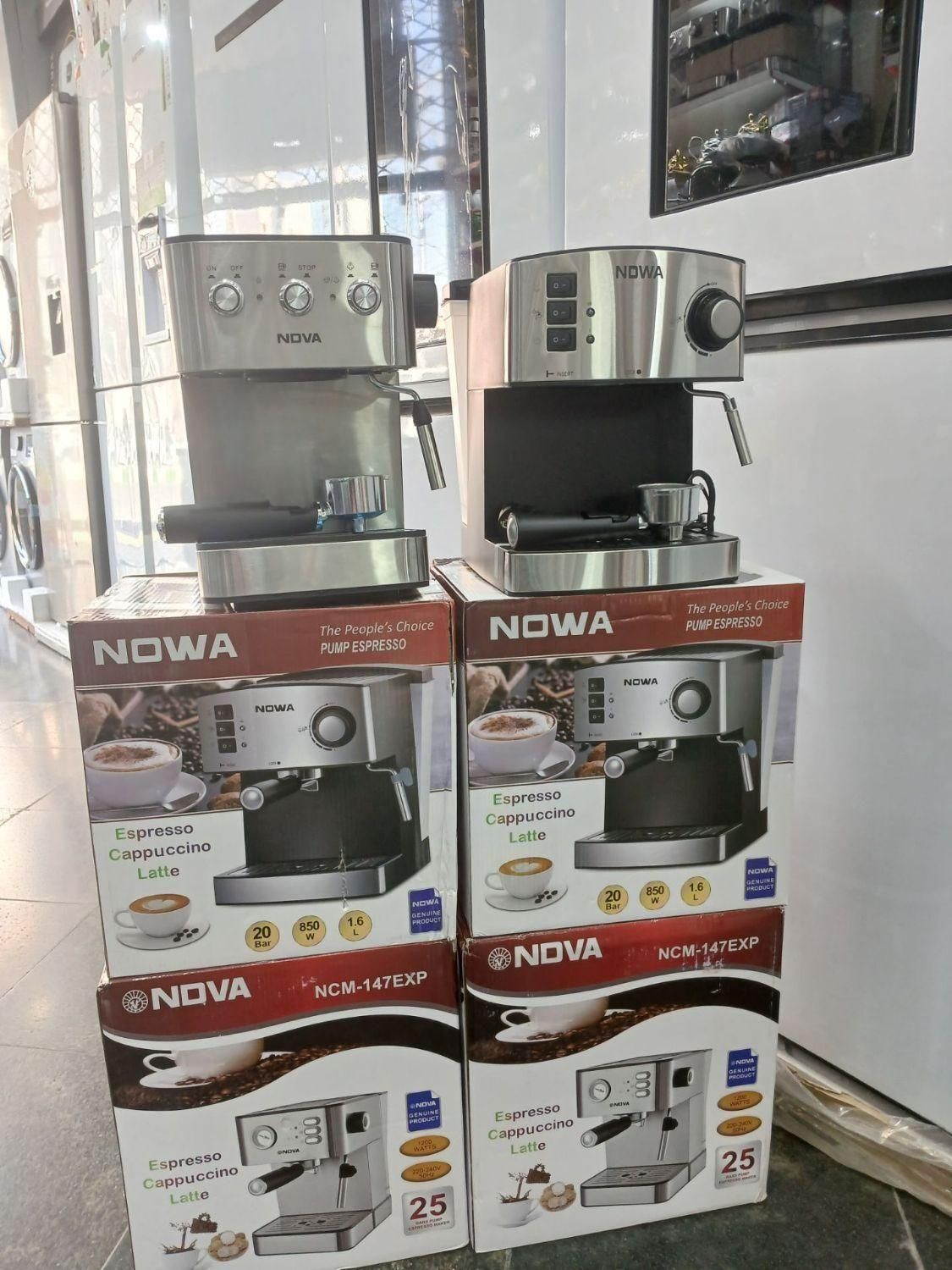 اسپرسوساز نوا ۱۴۳ دکمه ای ۲۰ بار ولوم دار و فوم ده|سماور، چایساز، قهوهساز|مشهد, طلاب|دیوار