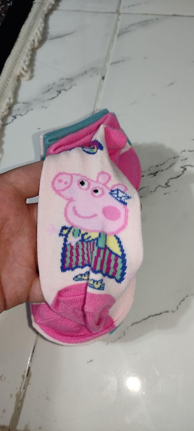 جوراب مارک peppa pig خارجی دخترانه سایز ۳۵ تا ۳۸|لباس|تبریز, |دیوار