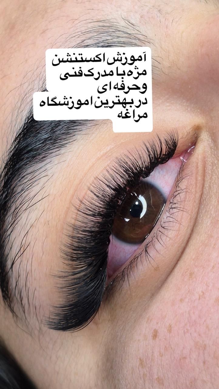 آموزش اکستنشن مژه درآموزشگاه معتبر همراه مدرک|خدمات آموزشی|مراغه, |دیوار
