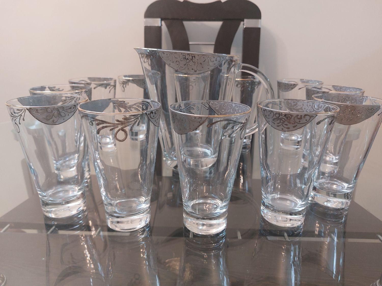 پارچ ولیوان نقره کوب فرانسه|ظروف سرو و پذیرایی|تهران, مینای جنوبی|دیوار