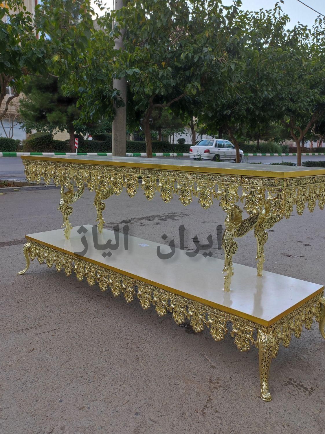 میز تلویزیون طرح برنجی کار مشهد تهران اصفهان|میز تلویزیون|مشهد, طلاب|دیوار