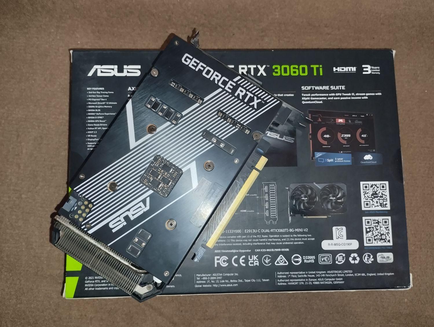 گرافیک RTX 3060 TI|قطعات و لوازم جانبی رایانه|خوی, |دیوار