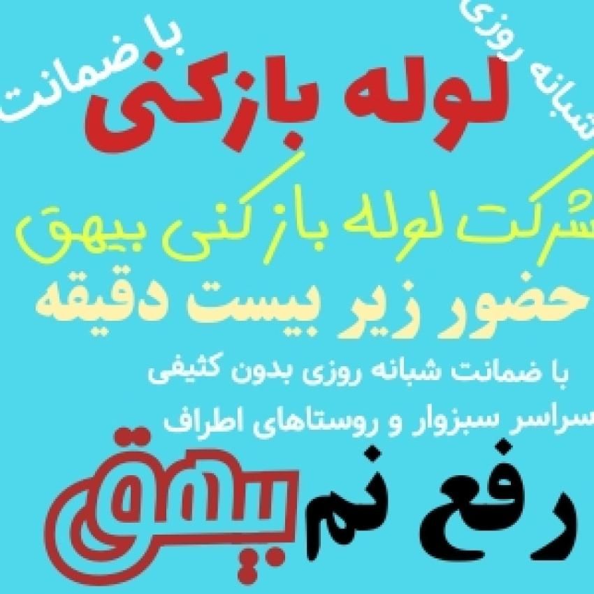 تاسیسات لوله بازکنی ولوله کشی  ورفع نم بیهق|خدمات پیشه و مهارت|سبزوار, پاسداران|دیوار