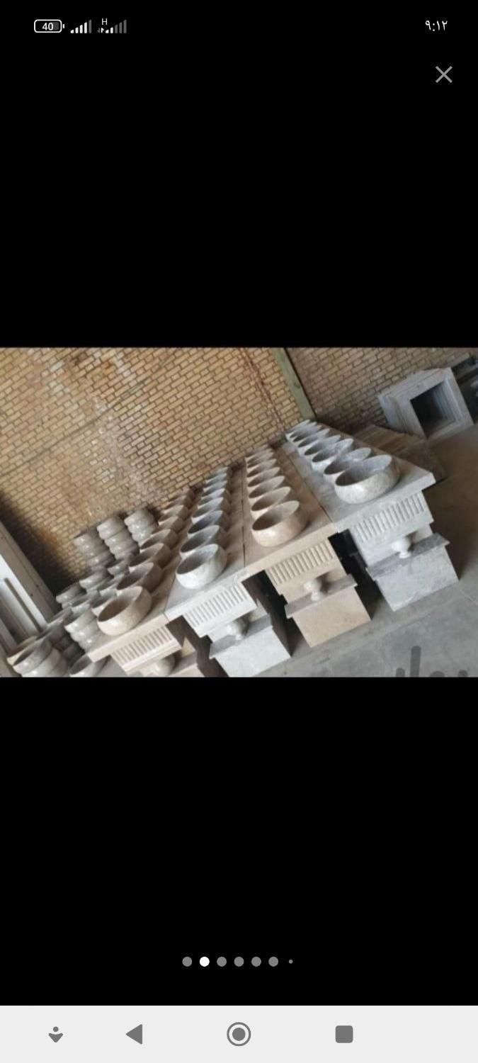 تولید روشویی سنگی با سنگ مرمریت|لوازم سرویس بهداشتی|شیراز, گچی|دیوار