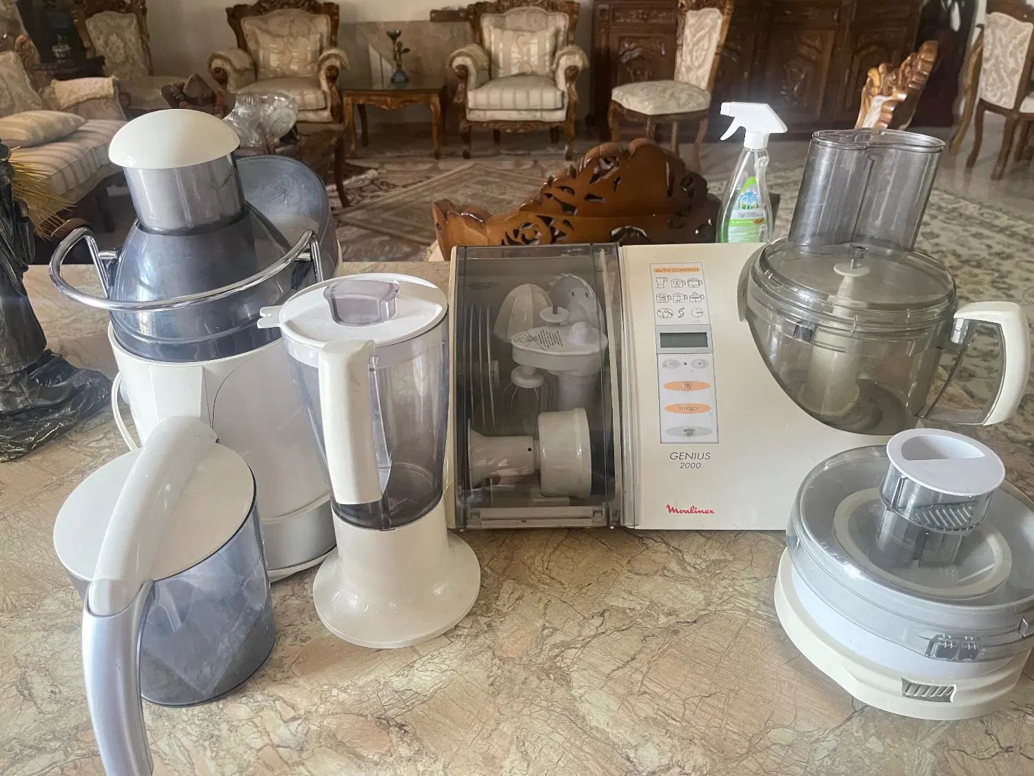 مولینکس اصل فرانسه ۹ کاره همراه با یک ابمیوه گیری|خردکن، آسیاب، غذاساز|تهران, اختیاریه|دیوار