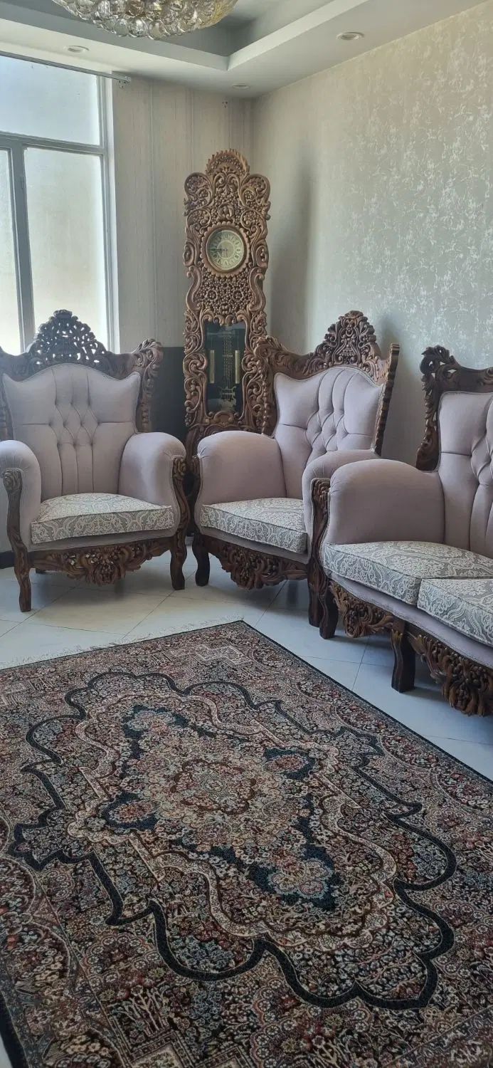 فروش مبلمان نه نفره|مبلمان خانگی و میز عسلی|کرج, دهقان ویلا|دیوار