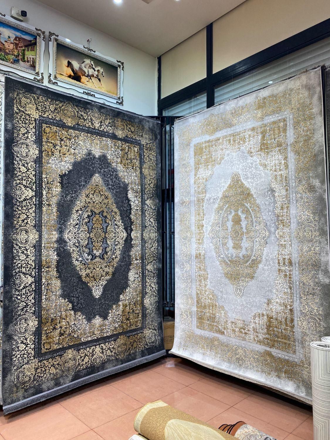 فرش وینتیج جانت دودی و نقره ای آیدین|فرش|ارومیه, |دیوار