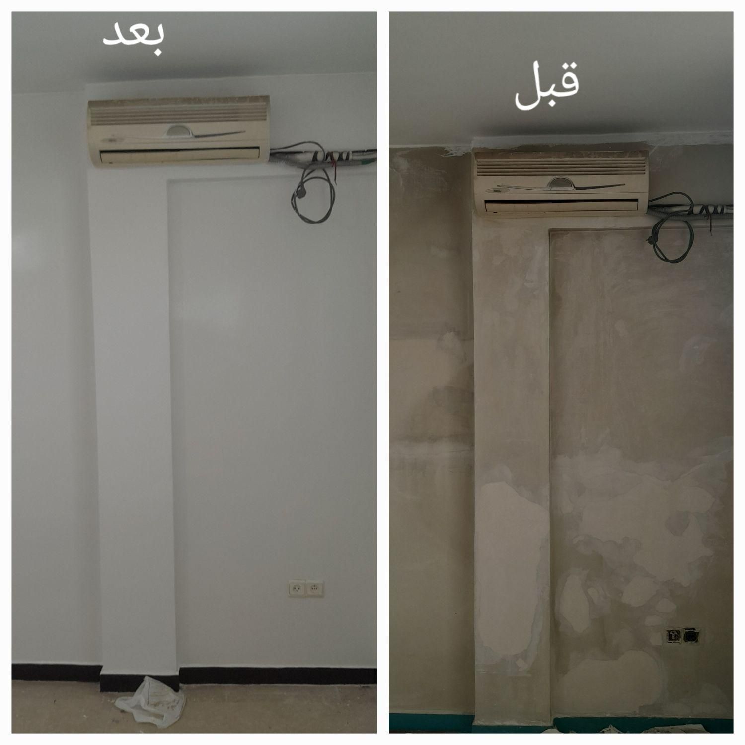 نقاش نقاشی ساختمان رنگکاری گچکاری تخریب|خدمات پیشه و مهارت|تهران, صادقیه|دیوار