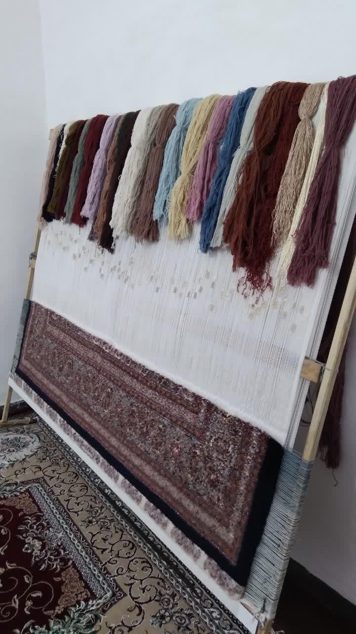 فروش فرش دستباف نیمه کاره طرح ماهی|فرش|شیراز, شهرک بهشتی|دیوار