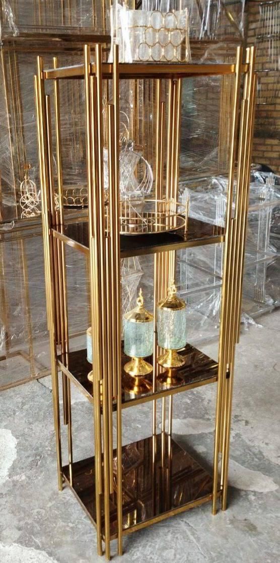 بوفه فلزی فورتیک چهار طبقه پیانومربع|بوفه، ویترین، کنسول|آفتاب, |دیوار