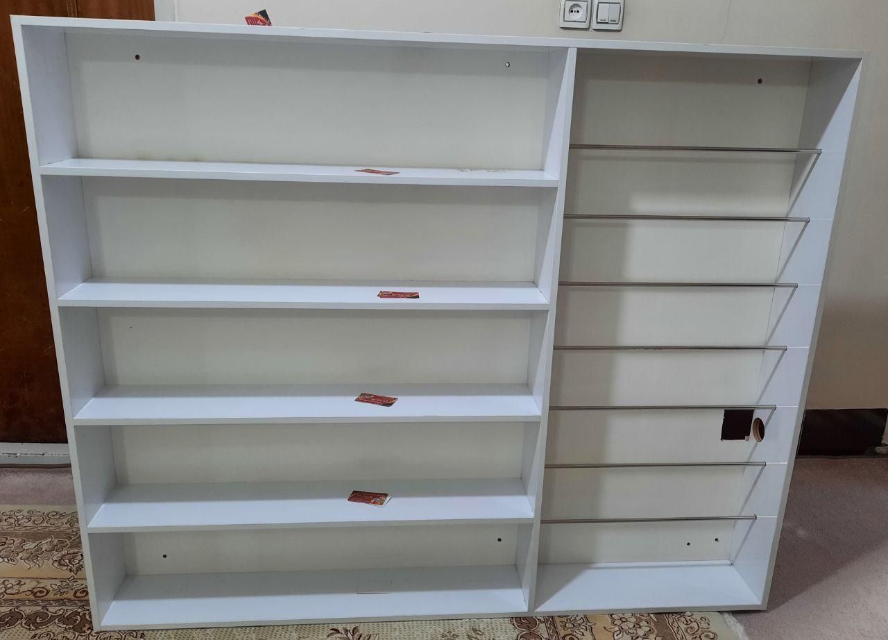 قفسه ام دی اف جنس پاک چوب|کتابخانه، شلف، قفسه‌های دیواری|کرمانشاه, |دیوار