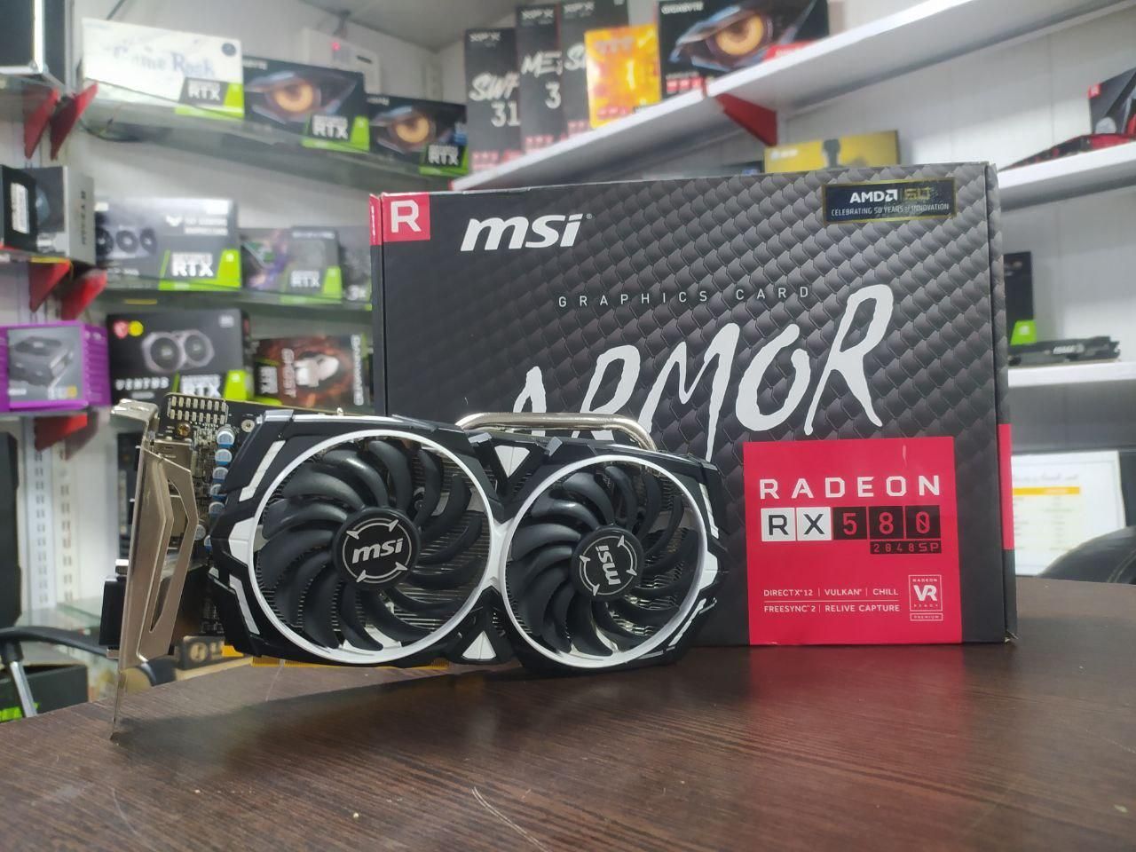 کارت گرافیک Rx 580 MSI armor 8G گیمینگی|قطعات و لوازم جانبی رایانه|تهران, آذربایجان|دیوار