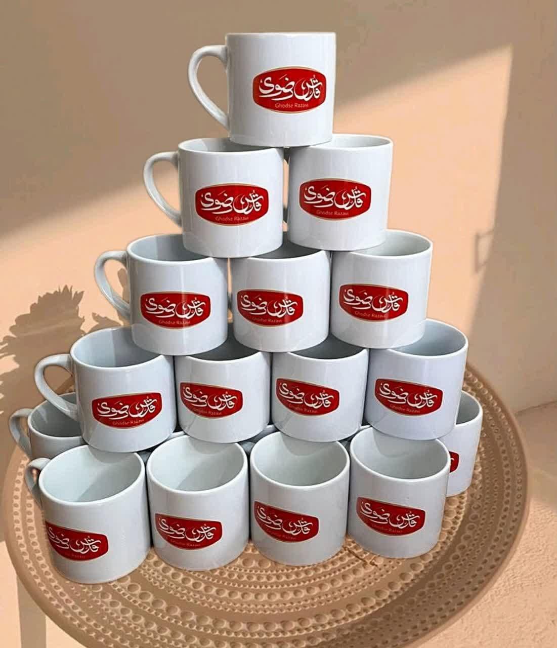 چاپ فنجان سرامیکی رنگی و سفید|ظروف سرو و پذیرایی|مشهد, راهنمایی|دیوار