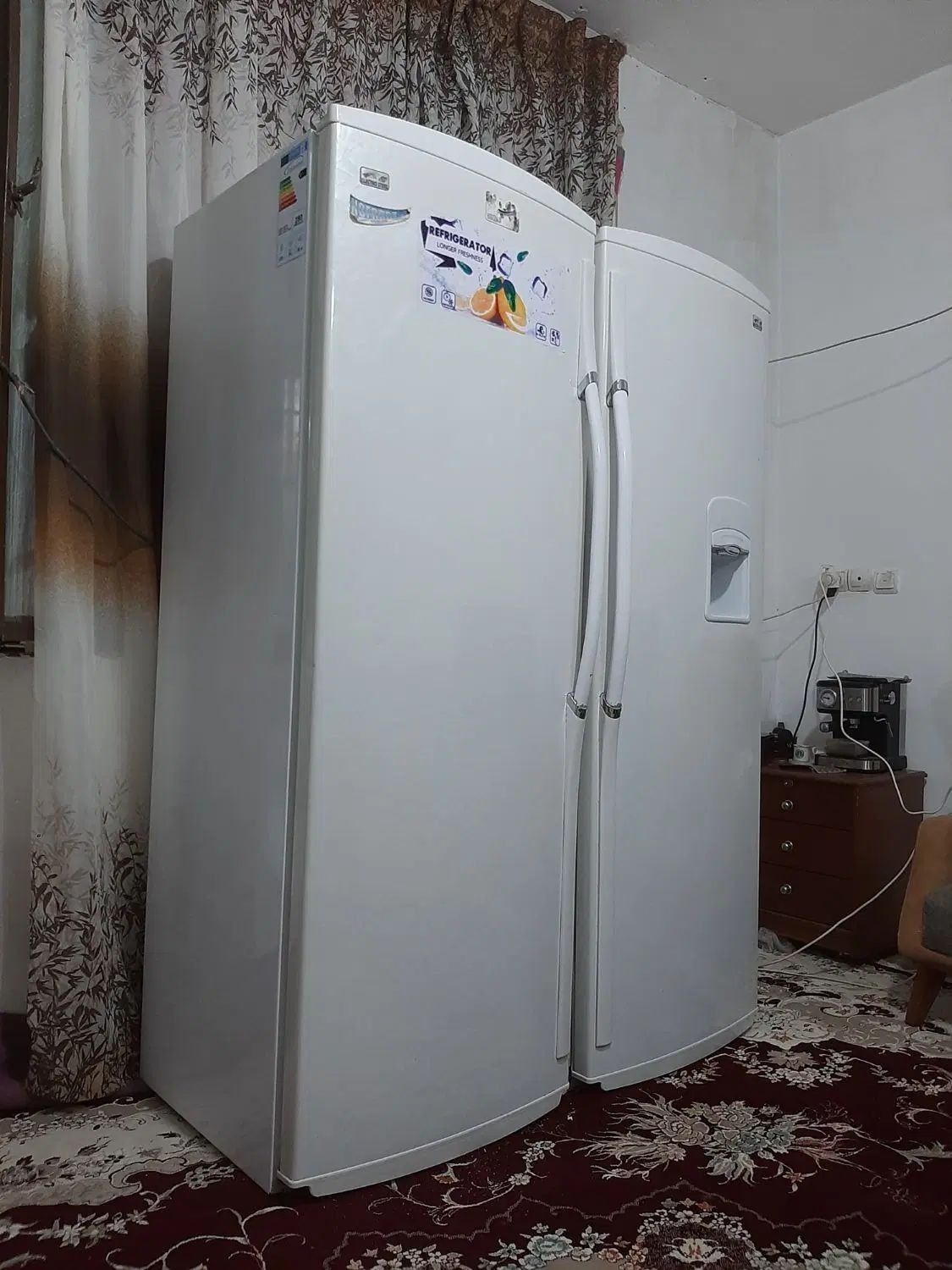 یخچال فریزر دوقلو ۴۰ فوت الکترواستیل نفراست|یخچال و فریزر|مشهد, توس (بلوار توس)|دیوار