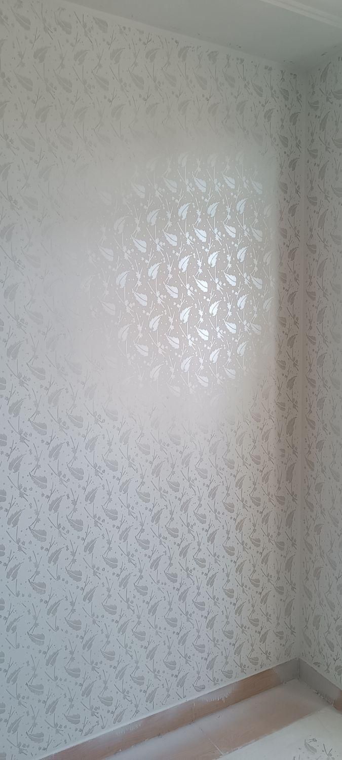 نقاشی ساختمان طرح کاغذدیواری بارنگ اکریلیک|خدمات پیشه و مهارت|اردبیل, |دیوار