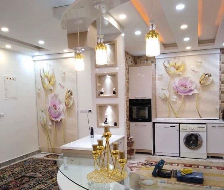 پرده زبرا / شب و روز / دو مکانیزم  ساده و گلدار|پرده، رانر، رومیزی|اردبیل, |دیوار