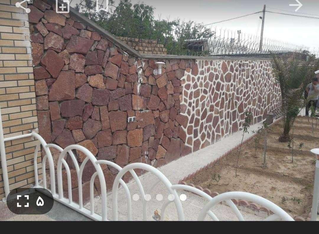 سنگ لاشه ورقه ای قرمز قهوه ای|مصالح و تجهیزات ساختمان|اصفهان, احمدآباد|دیوار