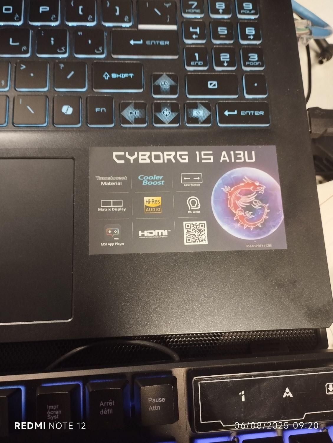 MSI cyborg 15 a13u گیمینگ|رایانه همراه|تهران, میرداماد|دیوار