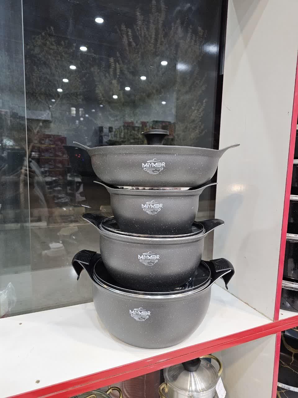 سرویس قابلمه وتابه ۱۰پارچه چدن گرانیت مهیا مهر|ظروف پخت‌وپز|قم, ولیعصر|دیوار